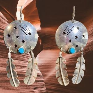 Navajo DV Lee Finer Quality Sterling Dangles
